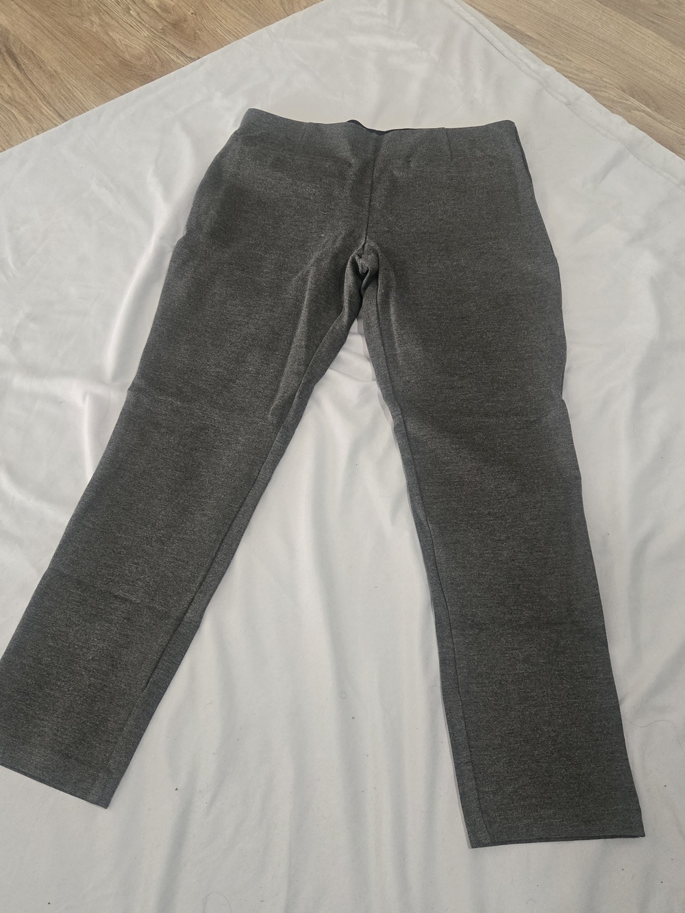 Laura Scott Girls Charcoal Gray Knit Leggings